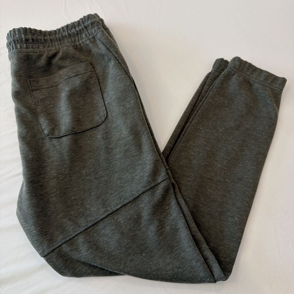 Burnside Performance Joggers Pants Zip Pocket Mens Sz L Olive Army Green BG8531